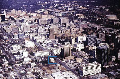 Aerial view of Bremond Block in Austin